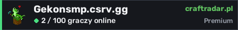 Banner serwera Gekonsmp.csrv.gg