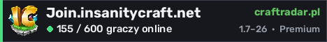 Banner serwera Join.insanitycraft.net