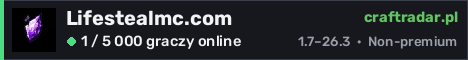 Banner serwera Lifestealmc.com