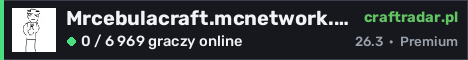 Banner serwera Mrcebulacraft.mcnetwork.me