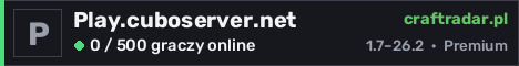Banner serwera Play.cuboserver.net