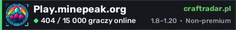 Banner serwera Play.minepeak.org