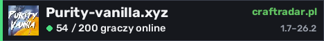 Banner serwera Purity-vanilla.xyz