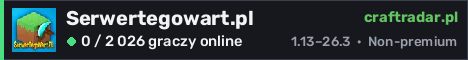 Banner serwera Serwertegowart.pl