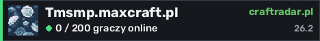 Banner serwera Tmsmp.maxcraft.pl