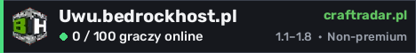 Banner serwera Uwu.bedrockhost.pl